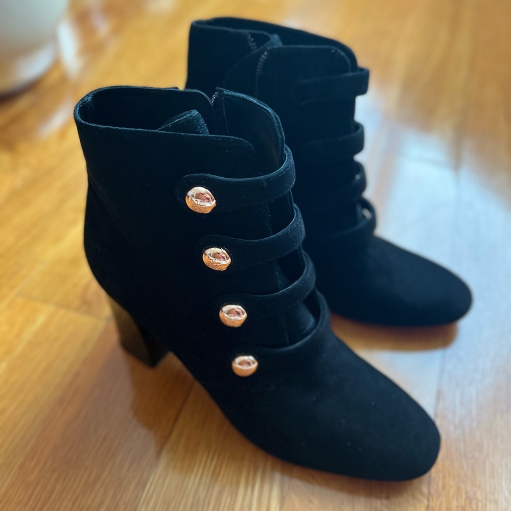 Suede booties